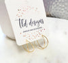 Gold Double Hoops Earrings