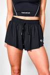 Flutter Away Butterfly Shorts - Black