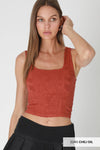 NS8396 - Double Lace Square Crop Top
