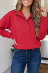 LAS Solid Snap Button Collar Sweatshirt (S-2XL)