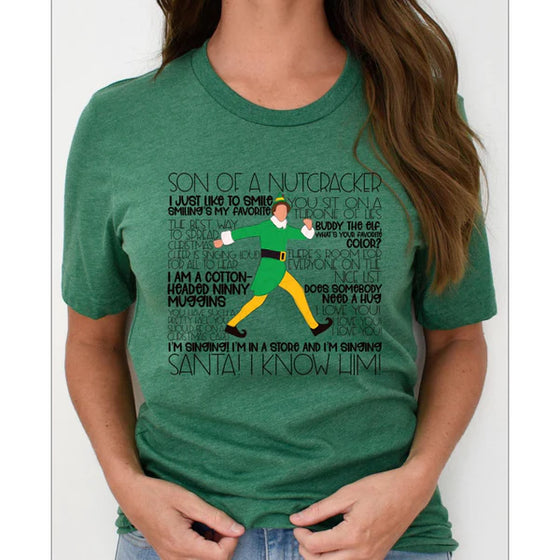 Elf Quotes Graphic Tee