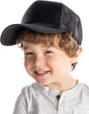 Kids Foam Trucker Hat - Black