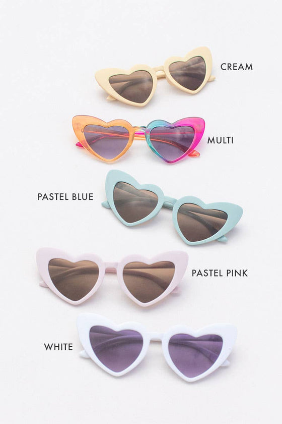 Kids Toddler Heart Barbie Style Sunglasses