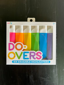  Arts & Crafts - Ooly - Do-Overs Erasable Highlighters - Set Of 6