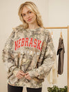 Nebraska Huskers Filled Gault Camo Sweatshirt