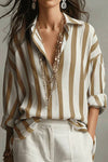 Striped Collared Blouse