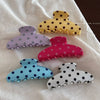 Stylish Polka Dots Large Acetate Hair Claw MK2PPM6W6HCP285