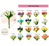 Pack of 5 Stems Real Touch Medium Open Tulip