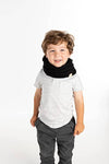 Kids Fleece Lined Scarf - Black