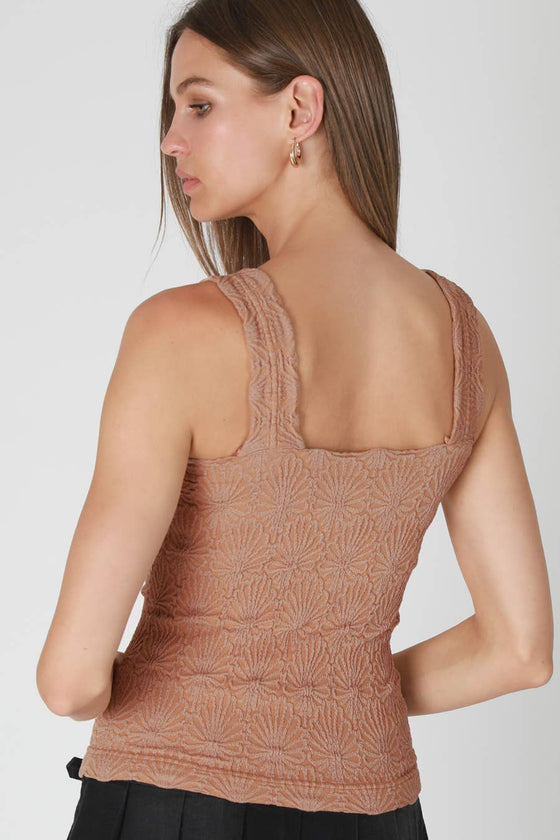 Lace Textured Square Top