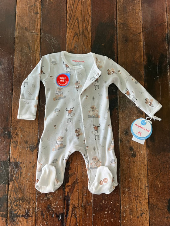 Perfect Sunday Organic Cotton Magnetic Footie