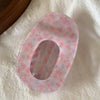 Retro Floral Print Plaid Oval Hair Claw MK2PPM6W6HCP276