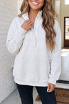 LAS Solid Snap Button Collar Sweatshirt (S-2XL)