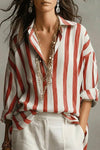 Striped Collared Blouse