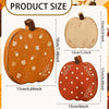 Rustic Wooden Pumpkin Jack O LanternHalloween Decor Set of 3