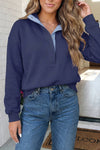 LAS Solid Snap Button Collar Sweatshirt (S-2XL)
