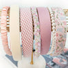 Pink Headband Set of 7