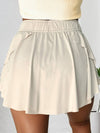 Drawstring High Waist Lined Tennis Skorts | 10 Colors S-4X