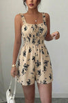 Floral Sleeveless Tie-Front Romper