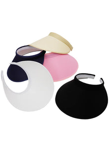  Seamless Basic Wide Brim Clip-On Sun Visor