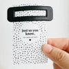 Thank You Gifts Vegan Leather Hair Clip - Made My Day Card