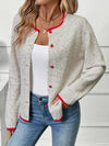 Multicolor Knit Sweater Cardigan