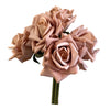 10" Pack of 5 Stems-Moisturized coating Real Touch Rose