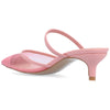 Allana Pointed Toe Kitten Heels In Mesh