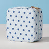 Polka Dot Pattern Print Portable Square Jewelry Box