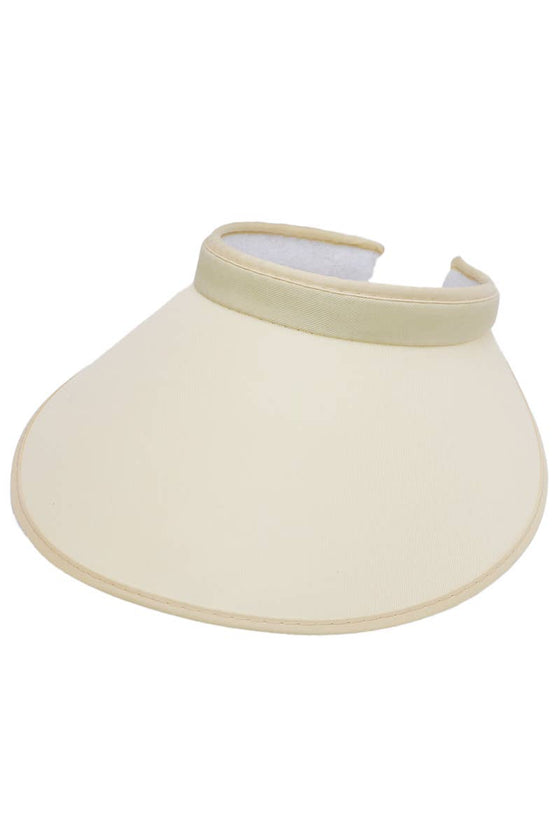 Seamless Basic Wide Brim Clip-On Sun Visor