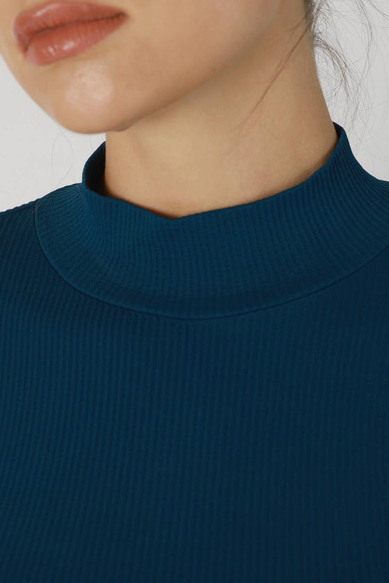 Mock Neck Long Sleeve Dress