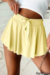 Drawstring High Waist Lined Tennis Skorts | 10 Colors S-4X