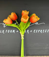 Pack of 5 Stems Real Touch Medium Open Tulip