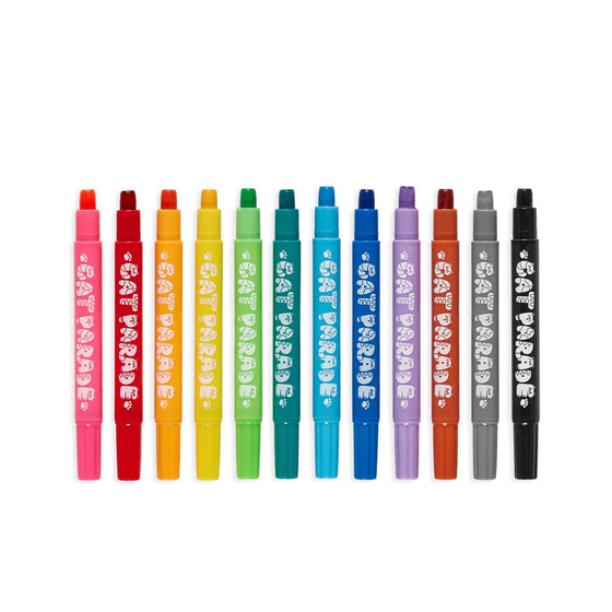 Ooley Cat Parade Gel Crayons - Set of 12