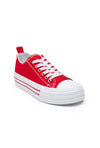 Women's Red Platform Sole Sneaker