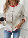 Multicolor Knit Sweater Cardigan