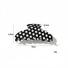 Trendy Polka Dot Acetate Large Hair Claw MK2PPM6W6HCP309