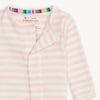 PINK STRIPE ORGANIC COTTON FOOTIE