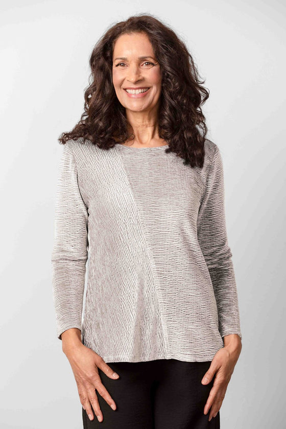 Habitat - Crinkle Velvet Mixed-Direction Pullover