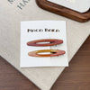 2 Pcs Simple Hollow Out No Bend Hair Clip MK2PPM6W6HCP472