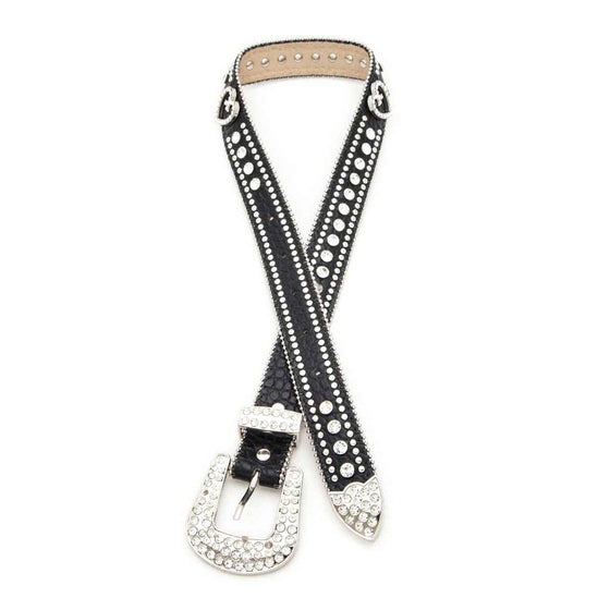 Crystal Heart Studs Kids Belt