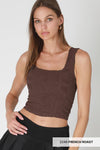 NS8396 - Double Lace Square Crop Top