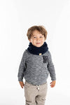 Kids Fleece Lined Scarf - Navy