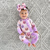Emmy RUFFLE ZIP Bamboo Halloween Pumpkins Baby Outfit