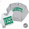 CUSTOM City/State Reversible Sport Grey Crewneck Sweatshirt