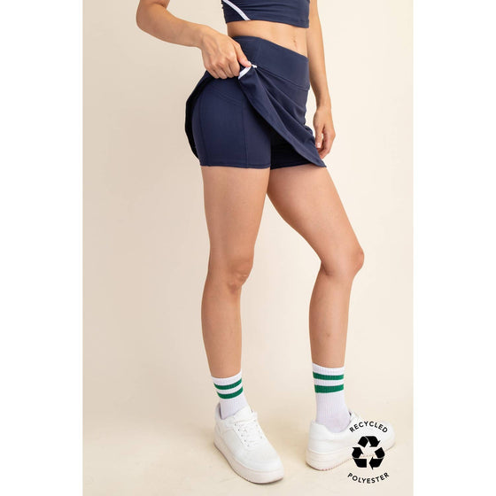RECYCLED BUTTER SKORT