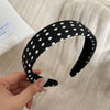 Retro Polka Dots Print Wide Headband MK2PPIM6W6HBD74
