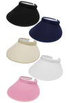 Seamless Basic Wide Brim Clip-On Sun Visor