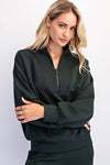 MODAL POLY SPAN SCUBA LUXE HALF ZIP JACKET