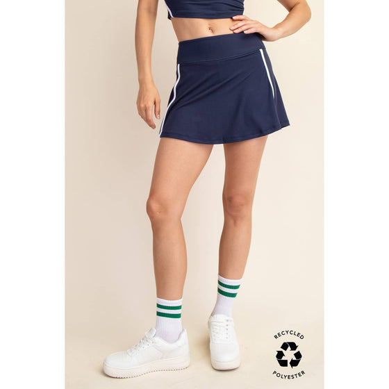 RECYCLED BUTTER SKORT